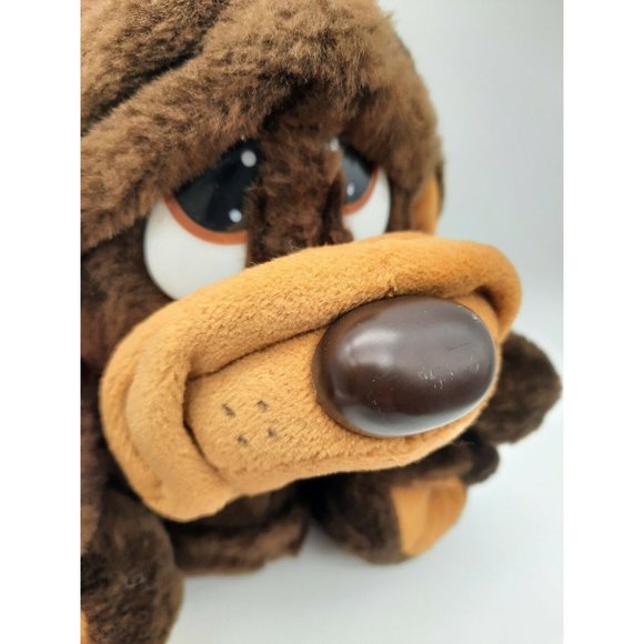 Vtg MTY International Plush Hound Puppy Dog Brown & Beige  8" Sad Eyes - Picture 2 of 11
